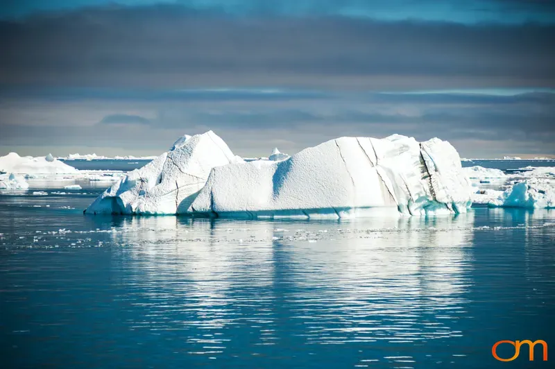 Antarctic Iceberg in Polar Light