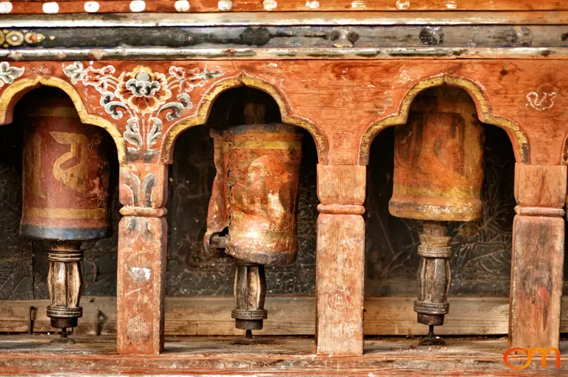 Buddhist Prayer Wheels, Bhutan