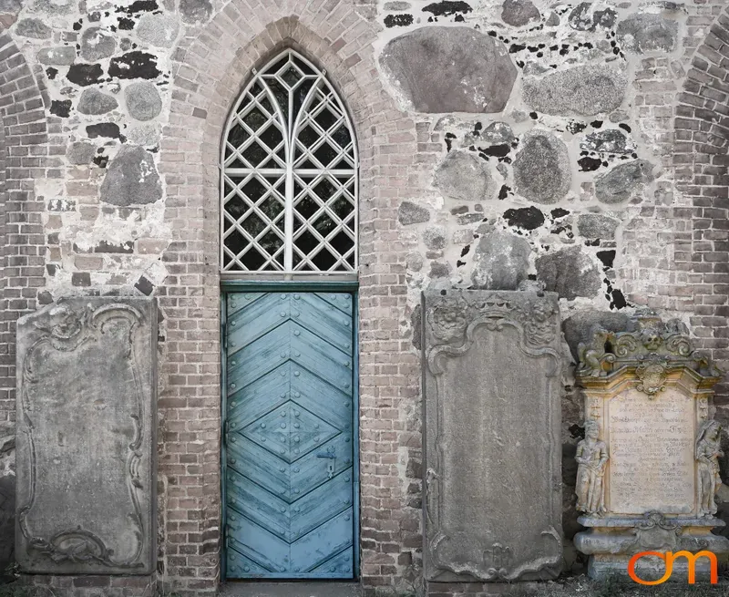 Blue Door of Dorfkirche Schlalach