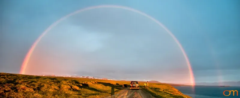 Full Rainbow on Tjörnes Peninsula