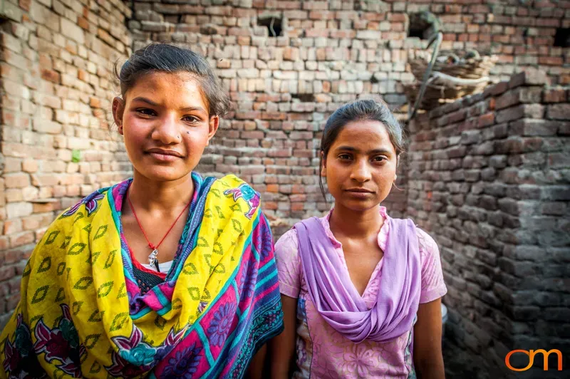 Portrait of Two Young Women in Punjab