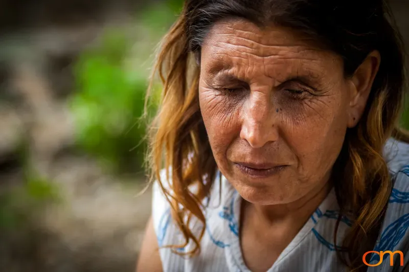 Portrait of Blind Woman