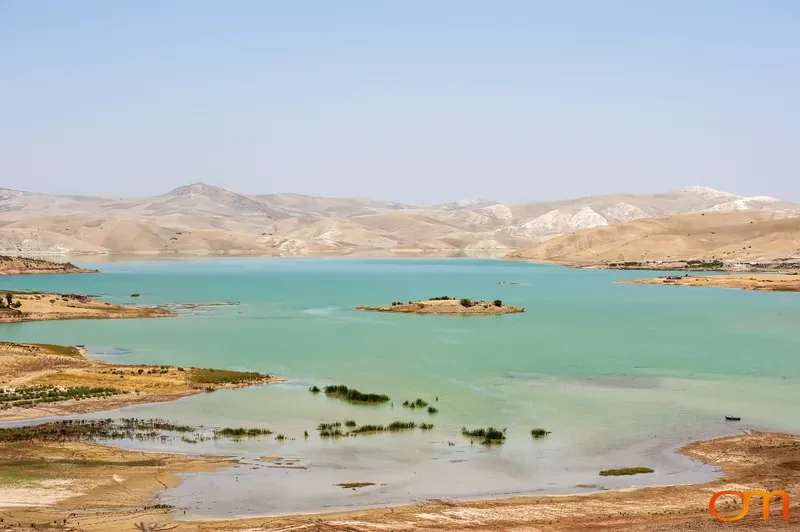 Turquoise Reservoir in Morocco