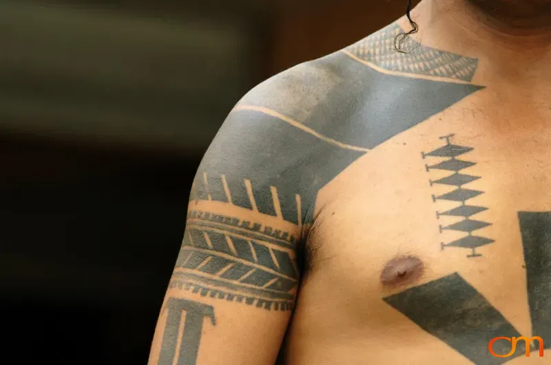 Male Traditional Tattoo Bellona Island