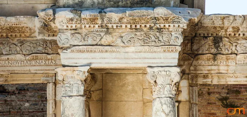 Ancient Marble Reliefs at Ephesus, Turkey