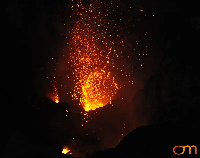 Lava Eruption at Mount Yasur Volcano, Tanna Island, Vanuatu